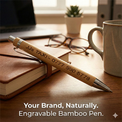 Personalised Bamboo Ballpoint Pen