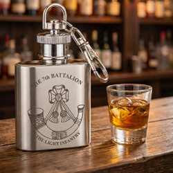 Durham Light Infantry VII Flask
