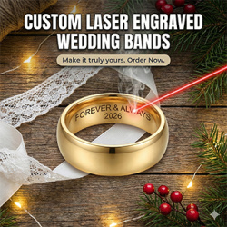 8 mm  Flat Edge Wedding Ring